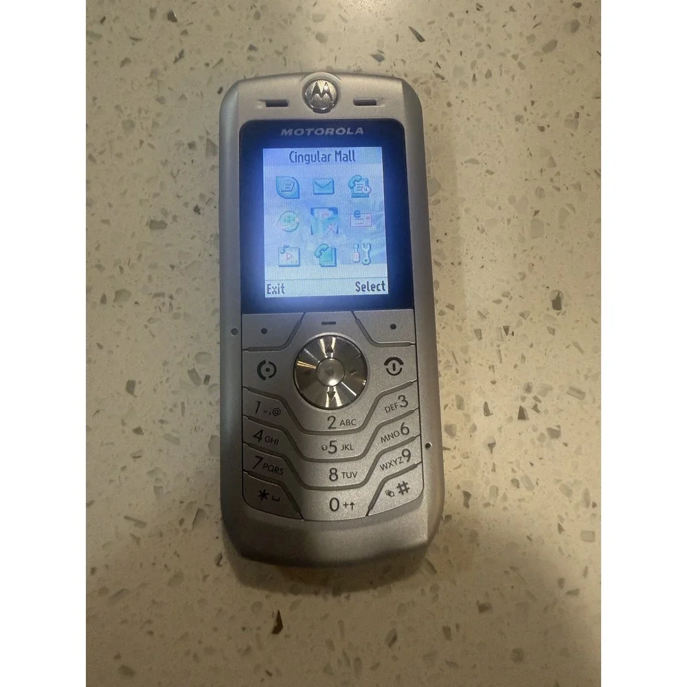 Motorola L6 Tested Silver Retro Mobile Phone 1.75